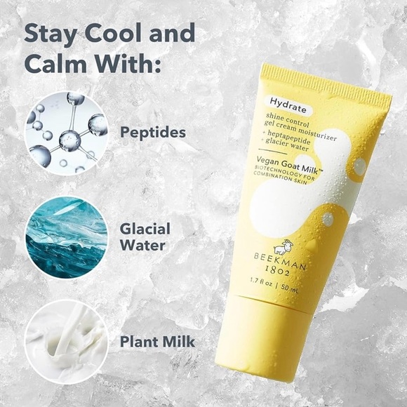 Beekman 1802 Hydrate Shine Control Gel Cream Moisturizer 1.7oz - Picture 3 of 6